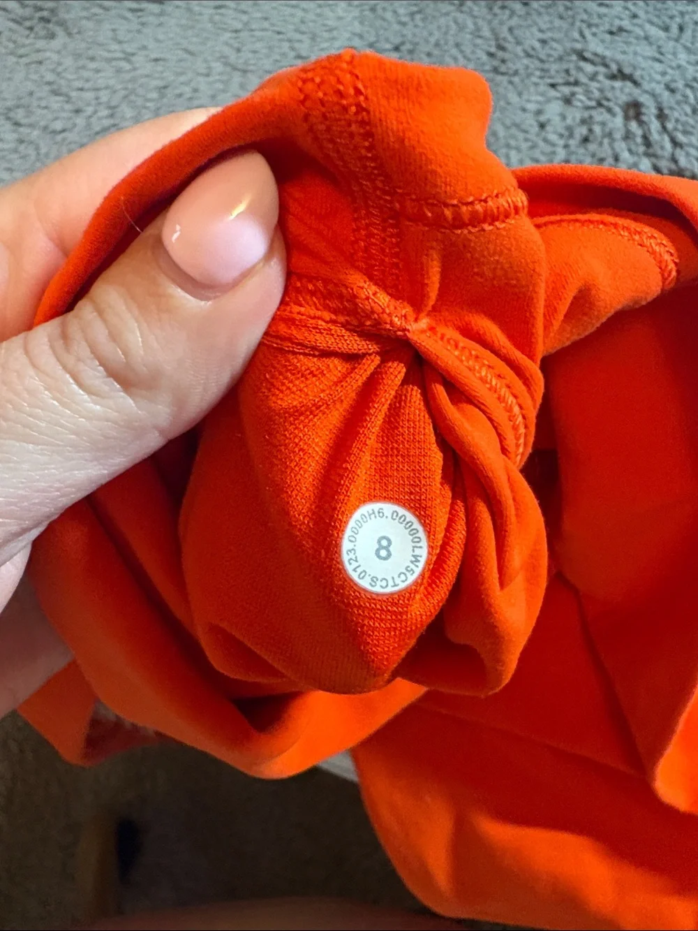 lululemon athletica Bright Orange Leggings Size 8